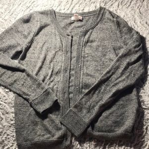 Gray Cardigan Sweater